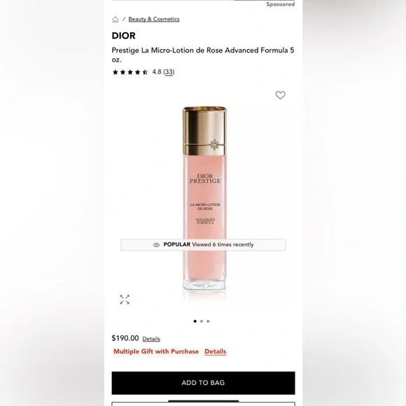 Dior Prestige La Micro-Lotion de Rose - Picture 5 of 6